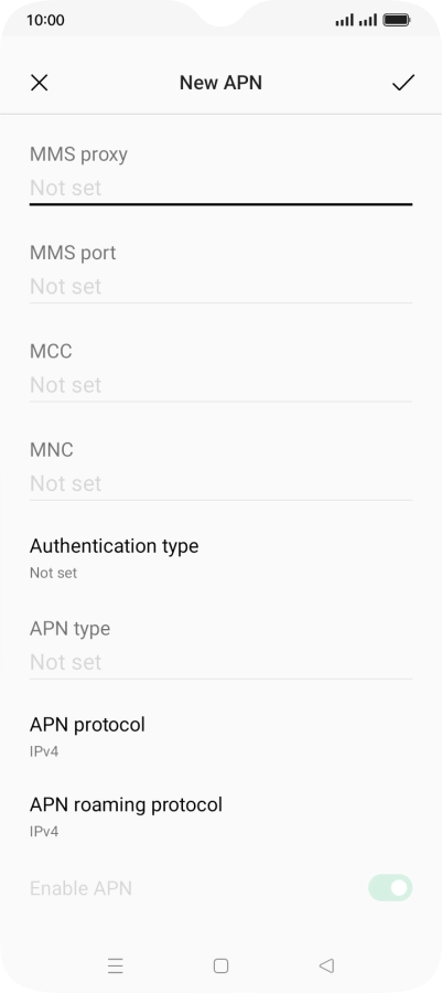 Press the field below 