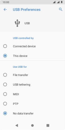 Press File transfer.