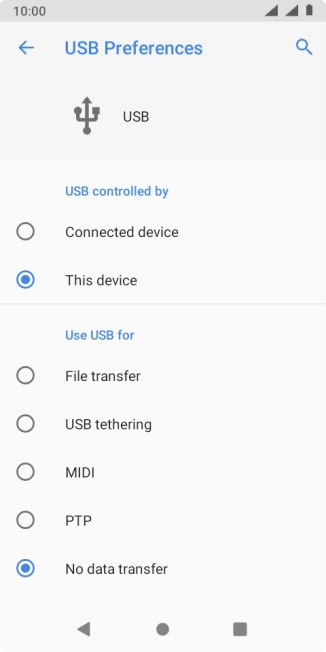 Press File transfer.