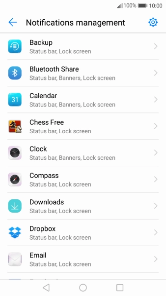 Press the required app.