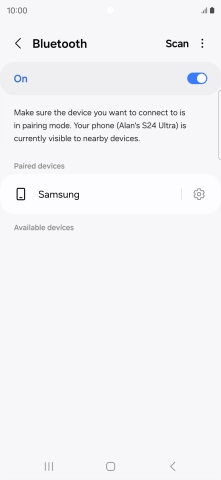 Press the Home key to return to the home screen.