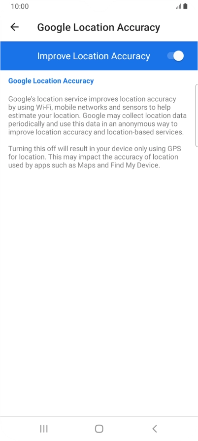 If you press the indicator next to 