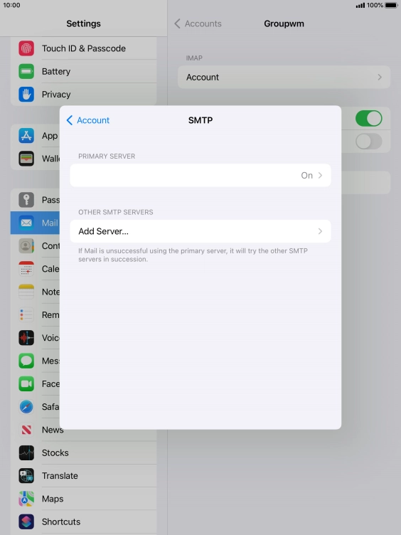 Press the field below 