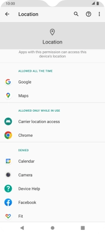 Press the required app.