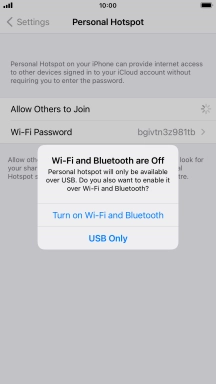 If Wi-Fi is turned off, press Turn on Wi-Fi and Bluetooth.