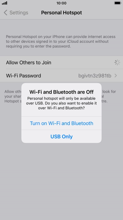 If Wi-Fi is turned off, press Turn on Wi-Fi and Bluetooth.