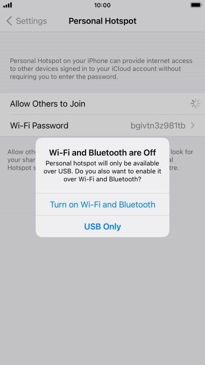If Wi-Fi is turned off, press Turn on Wi-Fi and Bluetooth.