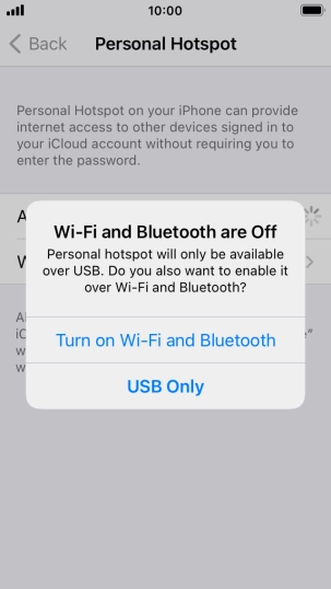 If Wi-Fi is turned off, press Turn on Wi-Fi and Bluetooth.