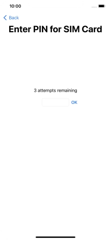 If your SIM is locked, key in your PIN and press OK.