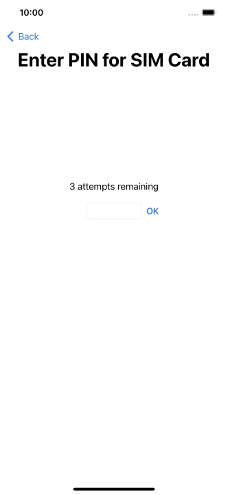 If your SIM is locked, key in your PIN and press OK.