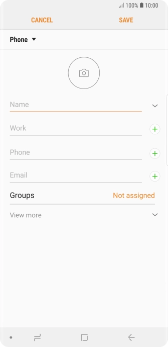 Press the address book drop down list.