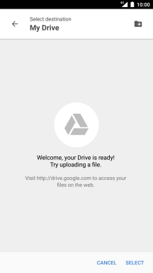 To create a new folder, press the new folder icon and follow the instructions on the screen to create a new folder.