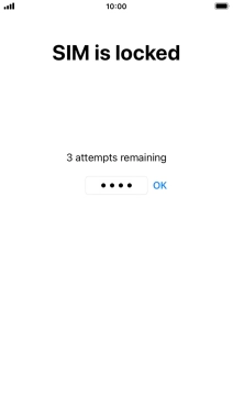 If your SIM is locked, key in your PIN and press OK.