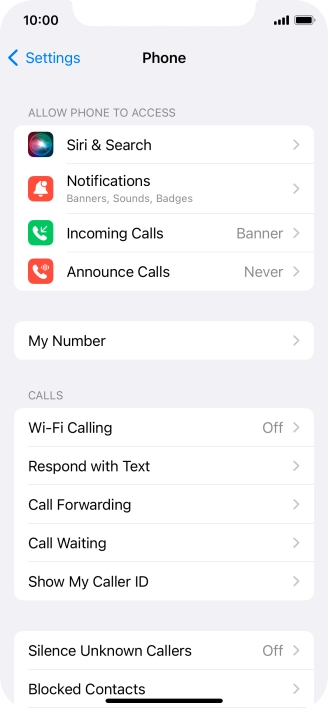 Press Wi-Fi Calling.