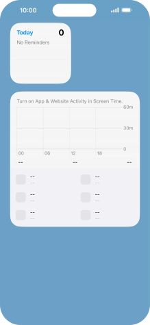 Press and hold the required Widget Stack.