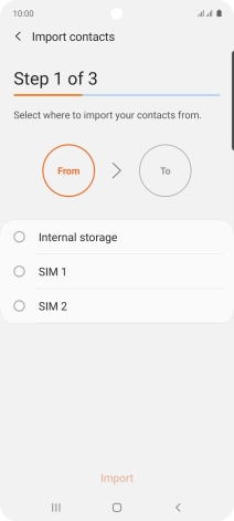 Press the name of the SIM.