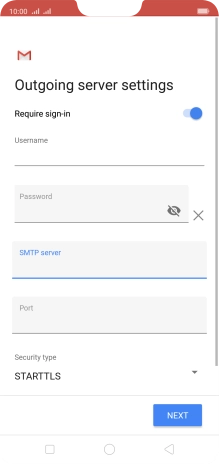 Press the field below 