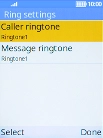 Select Caller ringtone.