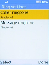 Select Caller ringtone.