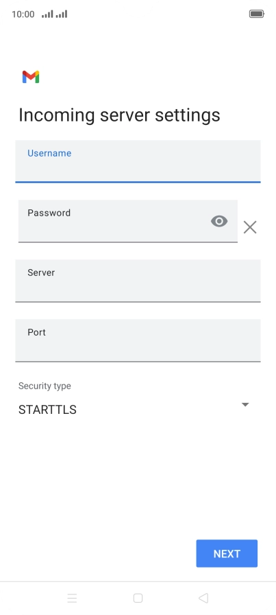 Press the field below 