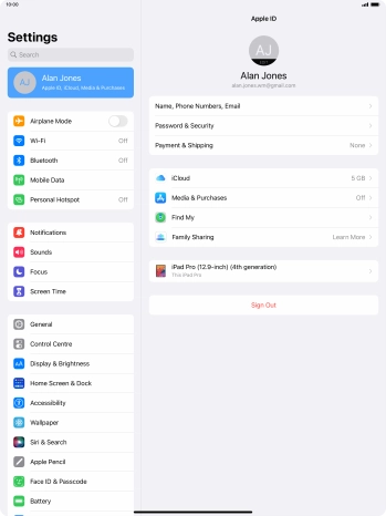 Slide your finger upwards starting from the bottom of the screen to return to the home screen.