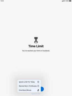 Press the required setting. Press the required setting.