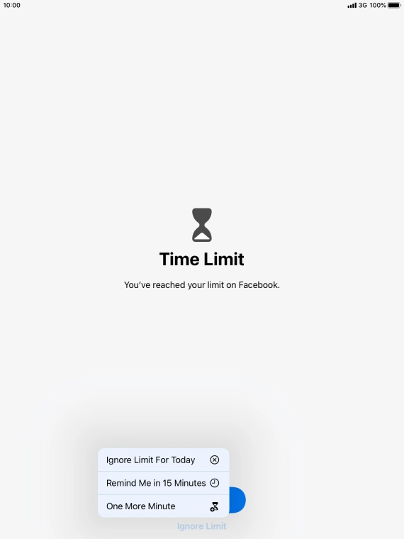 Press the required setting. Press the required setting.