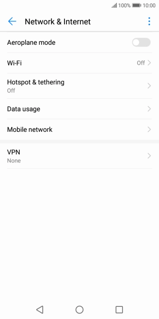 Press Mobile network.