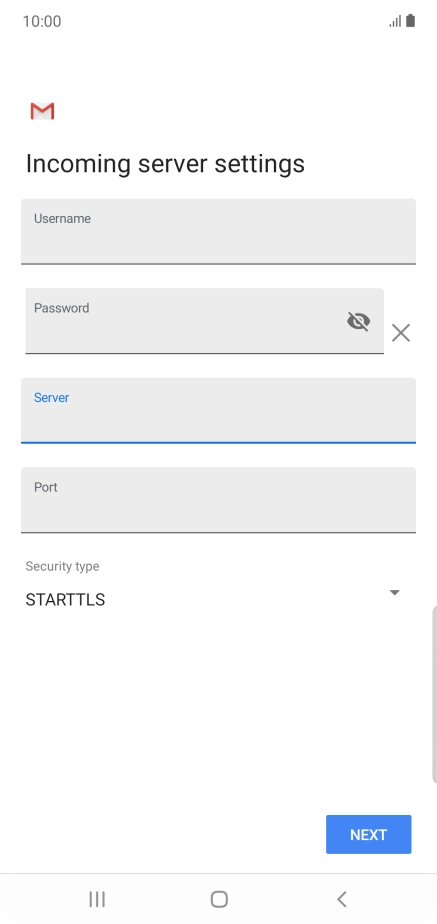 Press the field below 