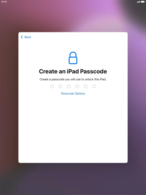 Press Passcode Options. Press Passcode Options.