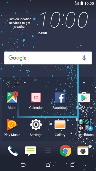 Slide your finger downwards starting from the top of the screen.