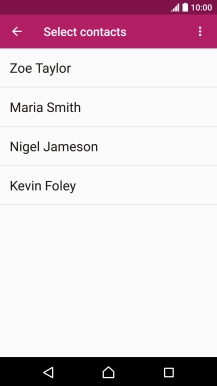 Press the menu icon.