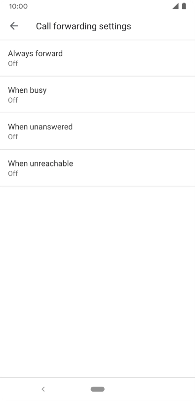 Press the Home key to return to the home screen.