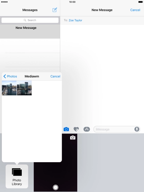 Press the required picture. Press the required picture.