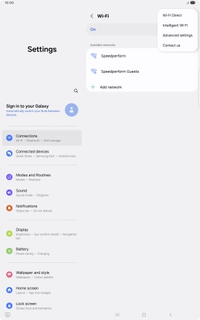 Press Intelligent Wi-Fi.