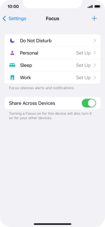 Press Do Not Disturb.