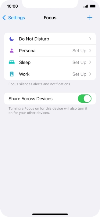 Press Do Not Disturb.