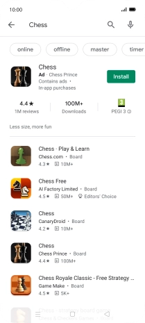 Press the required app.