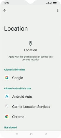 Press the required app.