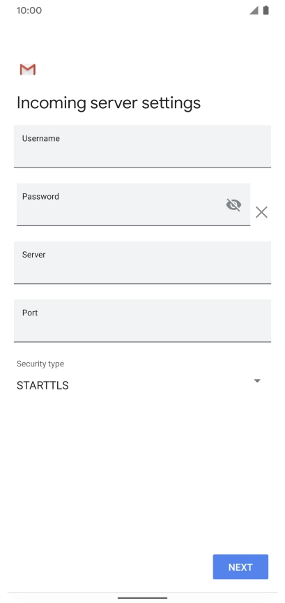 Press the field below 
