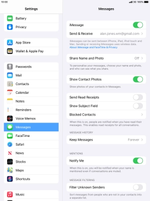 Press the Home key to return to the home screen.