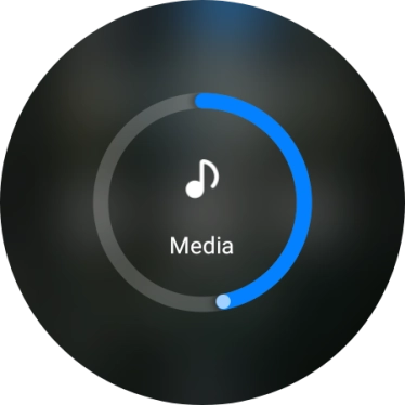 Slide the circle to select the required volume.