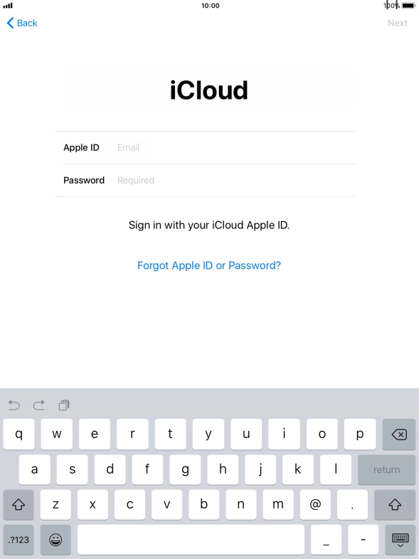 Press the field next to 