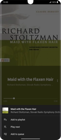 Press Add to playlist.