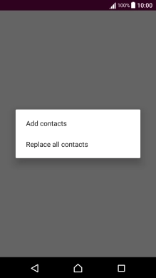 If you want to keep existing contacts saved on your SIM, press Add contacts.