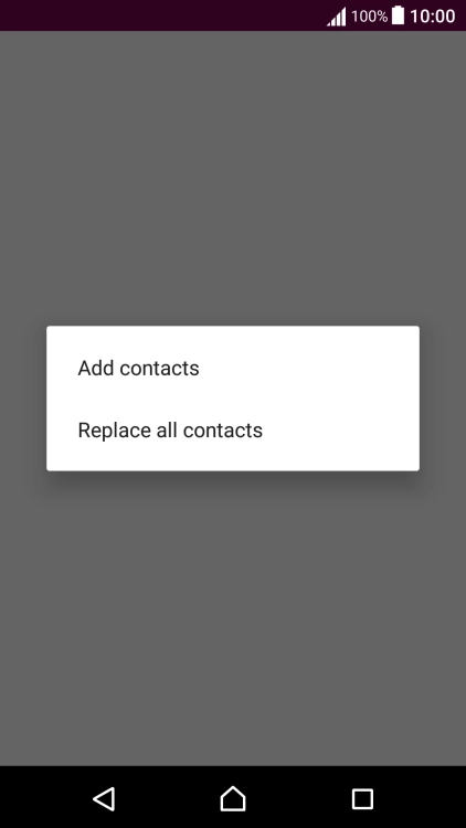 If you want to keep existing contacts saved on your SIM, press Add contacts.