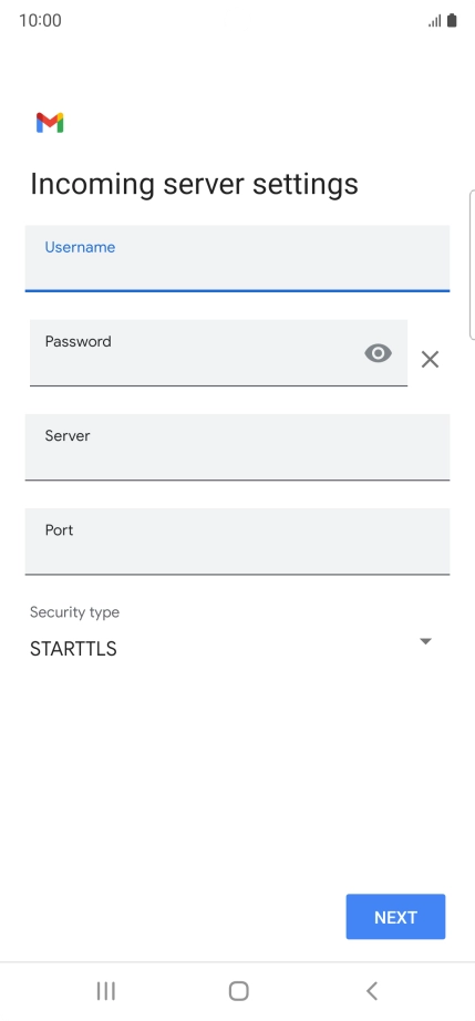 Press the field below 