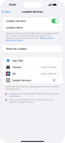 Press the required app.