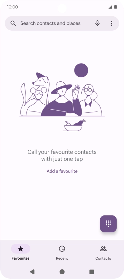 Press the menu icon.