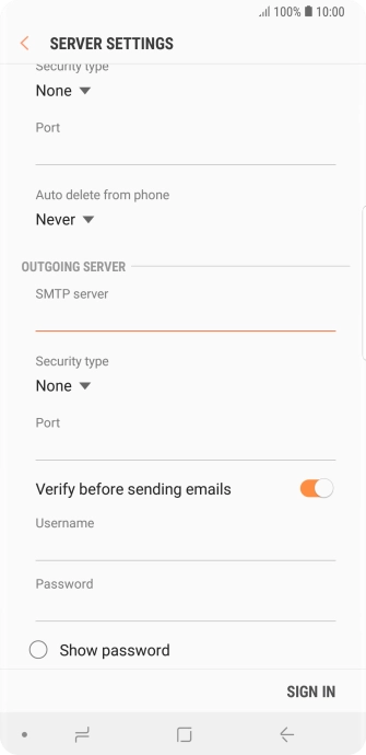 Press the drop down list below 